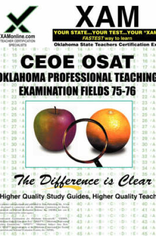 Cover of Ceoe Opte Oklahoma Professional Teaching Examination Fields 75, 76 Teacher Certification Test Prep Study Guide