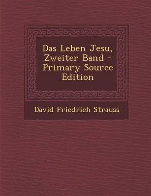 Book cover for Das Leben Jesu, Zweiter Band