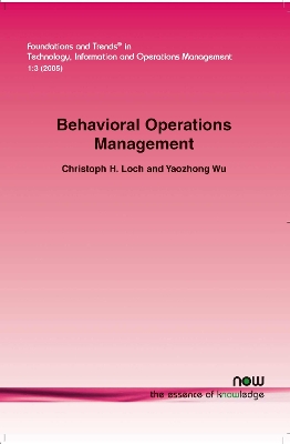 Cover of Behavioral Operations Management