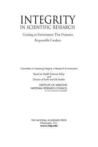 Cover of Integrity in Scientific Research