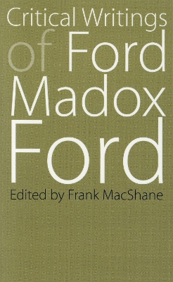 Cover of Critical Writings of Ford Madox Ford