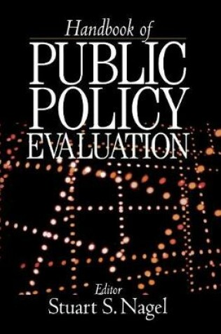 Cover of Handbook of Public Policy Evaluation