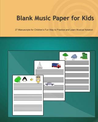 Book cover for Blank Music Paper for Kids