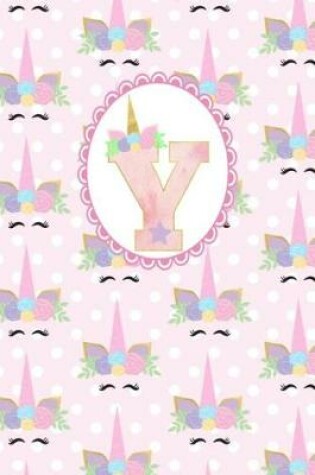 Cover of Unicorn Monogram Journal - Letter Y