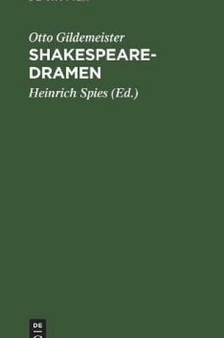 Cover of Shakespearedramen