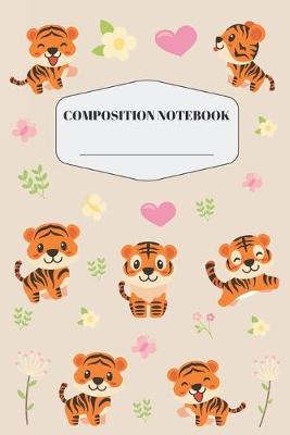 Book cover for Baby Tiger Composition Notebook