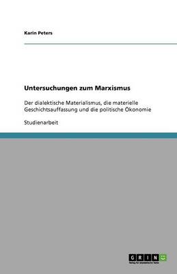 Book cover for Untersuchungen zum Marxismus