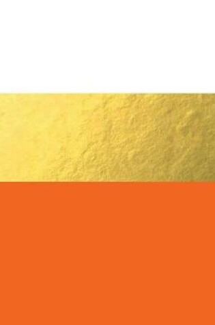 Cover of Orange and Gold Bold Stripes Notebook