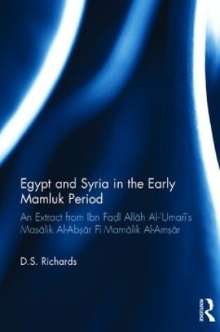 Cover of Egypt and Syria in the Early Mamluk Period