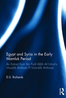 Book cover for Egypt and Syria in the Early Mamluk Period