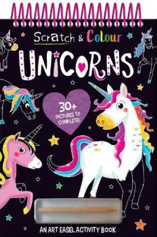 Cover of Scratch and Colour Unicorns