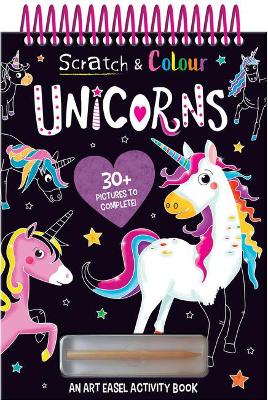 Book cover for Scratch and Colour Unicorns
