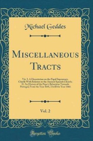 Cover of Miscellaneous Tracts, Vol. 2