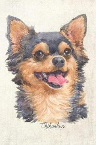 Cover of Chihuahua - Long Coat Dog Portrait Notebook