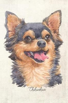 Cover of Chihuahua - Long Coat Dog Portrait Notebook