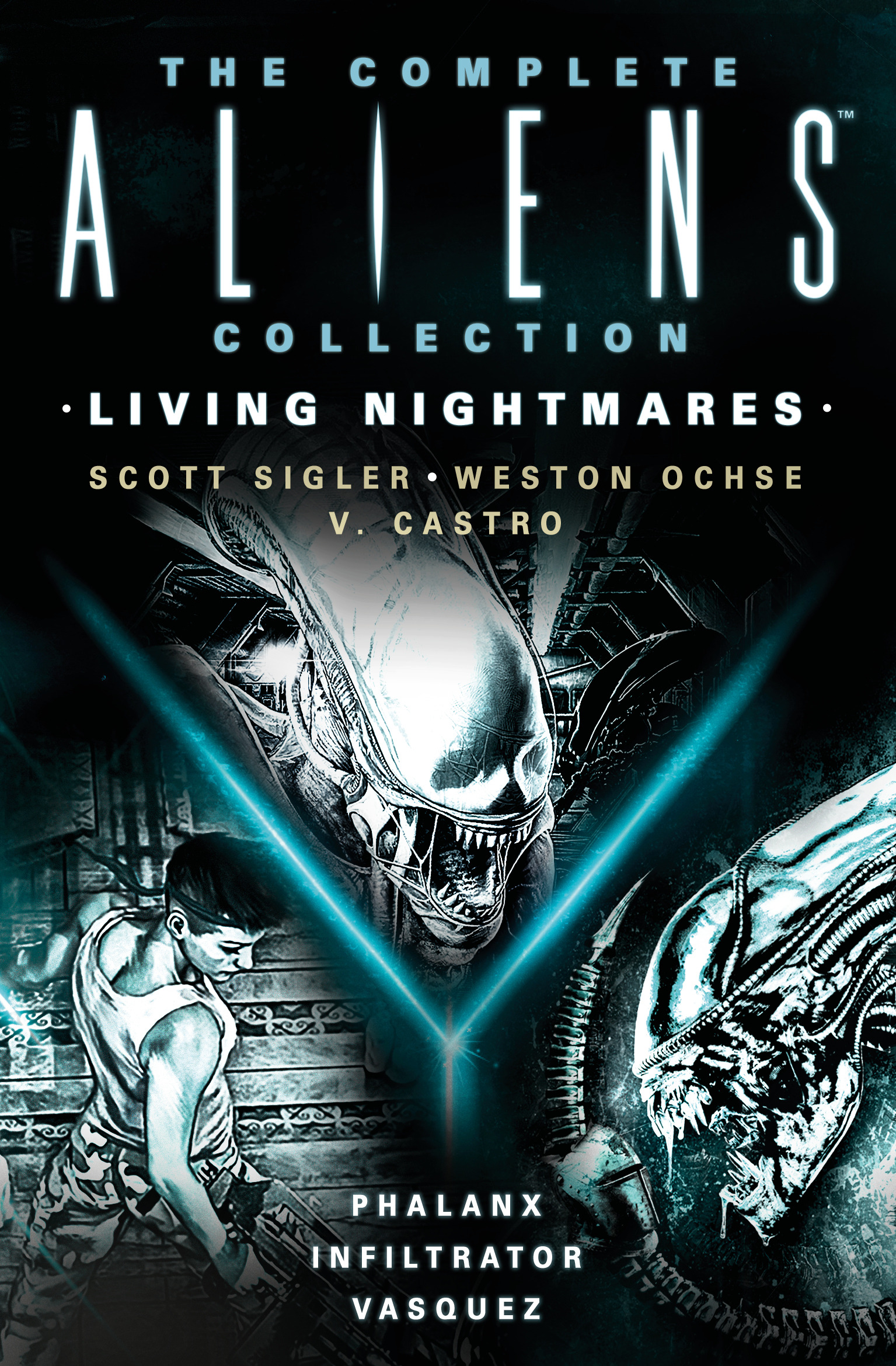 Cover of The Complete Aliens Collection: Living Nightmares (Phalanx, Infiltrator, Vasquez )