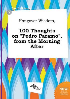 Book cover for Hangover Wisdom, 100 Thoughts on Pedro Paramo, from the Morning After