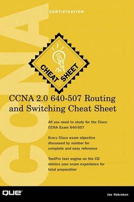 Cover of CCNA 2.0 640-507 Routing and Switching Cheat Sheet