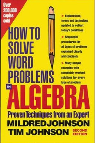 Cover of How to Solve Word Problems in Algebra