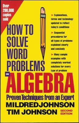 Book cover for How to Solve Word Problems in Algebra