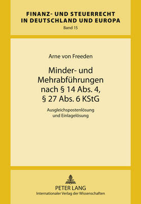 Book cover for Minder- Und Mehrabfuehrungen Nach  14 Abs. 4,  27 Abs. 6 Kstg