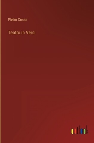 Cover of Teatro in Versi