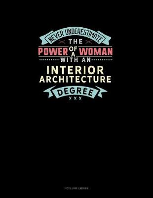 Book cover for Never Underestimate The Power Of A Woman With An Interior Architecture Degree