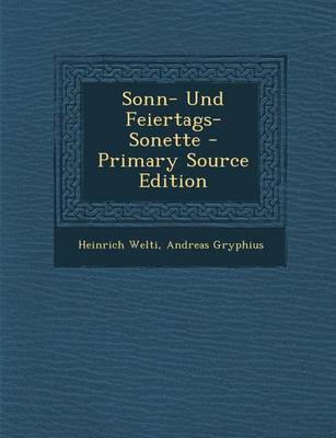 Book cover for Sonn- Und Feiertags-Sonette