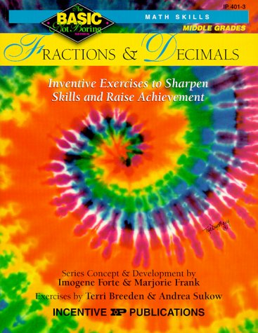 Cover of Fractions & Decimals Basic/Not Boring 6-8+