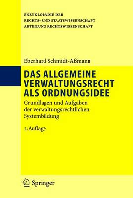 Book cover for Das Allgemeine Verwaltungsrecht Als Ordnungsidee