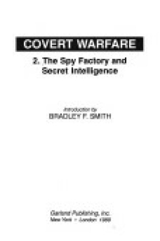 Cover of The Spy Factory and Secret Intelligence