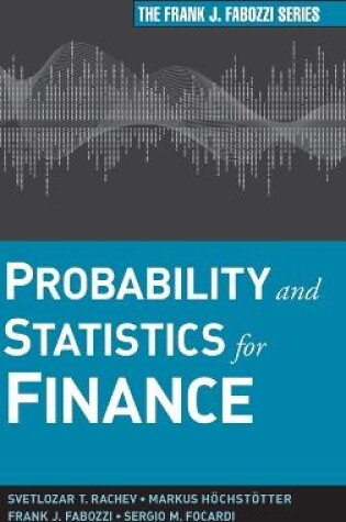 Cover of Probability and Statistics for Finance