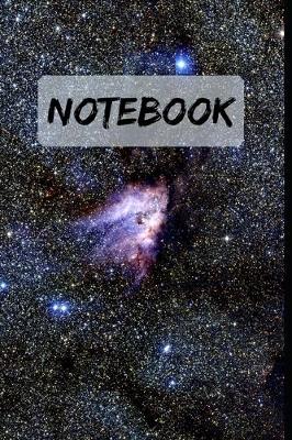 Book cover for NOTEBOOK Space background, Cool Star Universe Journal Diary