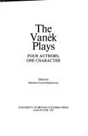 Book cover for The Vanek Plays