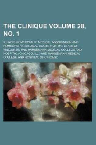 Cover of The Clinique Volume 28, No. 1