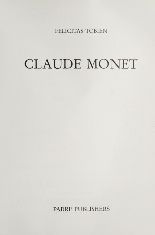 Cover of Claude Monet