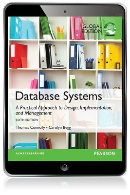 Book cover for Database Systems: A Practical Approach to Design, Implementation, and Management, Global Edition