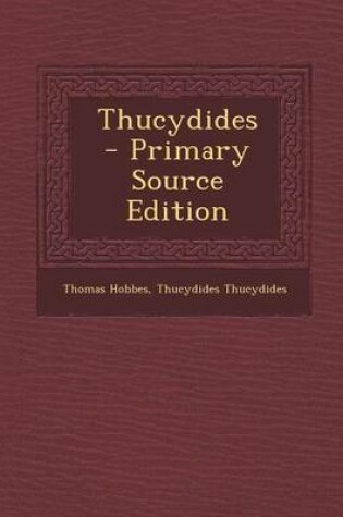 Cover of Thucydides - Primary Source Edition