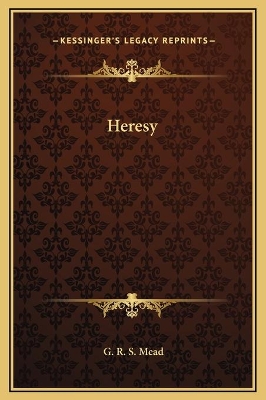 Book cover for Heresy