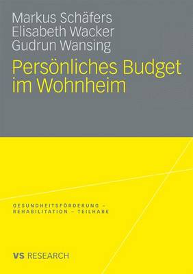 Book cover for Personliches Budget Im Wohnheim