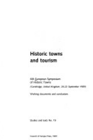 Cover of Historic towns and tourism