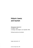 Cover of Historic towns and tourism