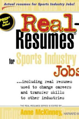 Cover of Real-Resumes for Sports Industry Jobs