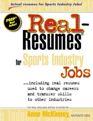 Book cover for Real-Resumes for Sports Industry Jobs