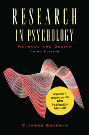 Cover of Research in Psychology - Methods & Design 3e