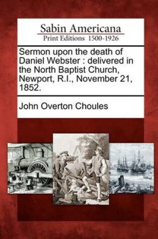 Cover of Sermon Upon the Death of Daniel Webster