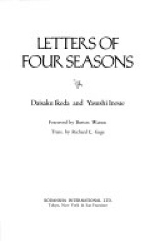 Cover of Letters of Four Seasons