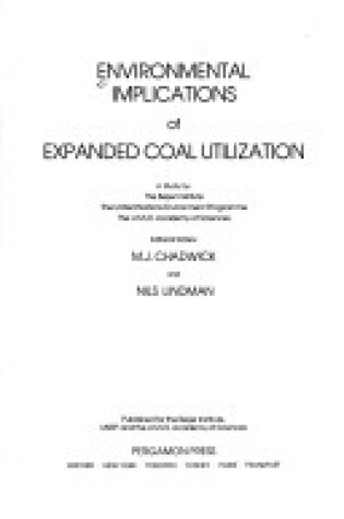 Cover of Environmental Implications of Expanded Coal Utilization