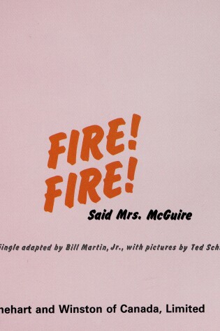 Cover of %Tg/Fire! Fire! SD Mrs McG