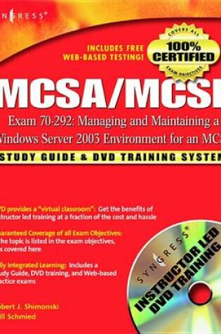 Cover of McSa/MCSE Managing and Maintaining a Windows Server 2003 Environment for an McSa Certified on Windows 2000 (Exam 70-292)